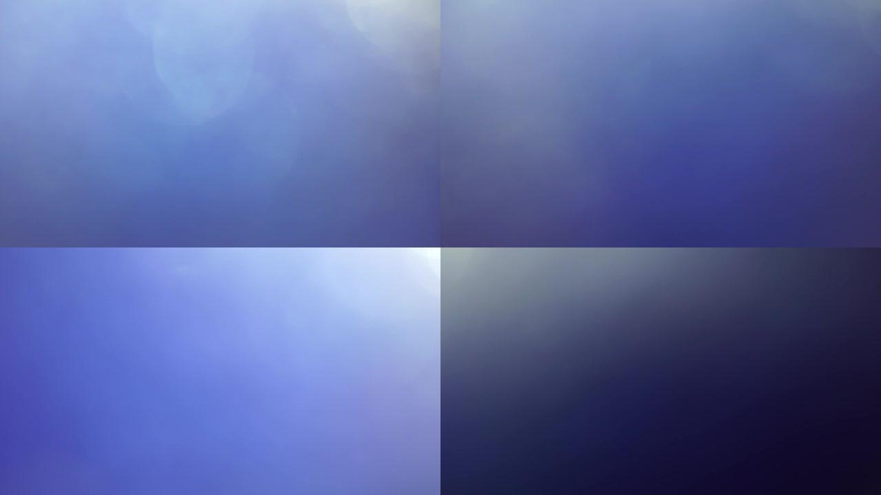 漏光，抽象动画背景，蓝色模糊纹理