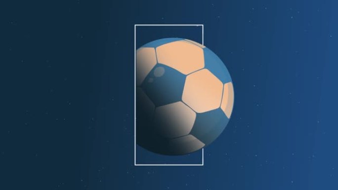 体育揭幕战-足球或足球风格动画揭幕战背景股票视频