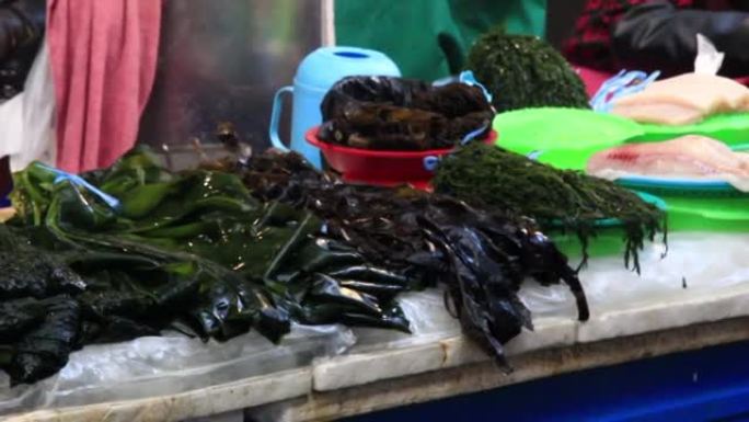 韩国釜山的Jagalchi鱼市场