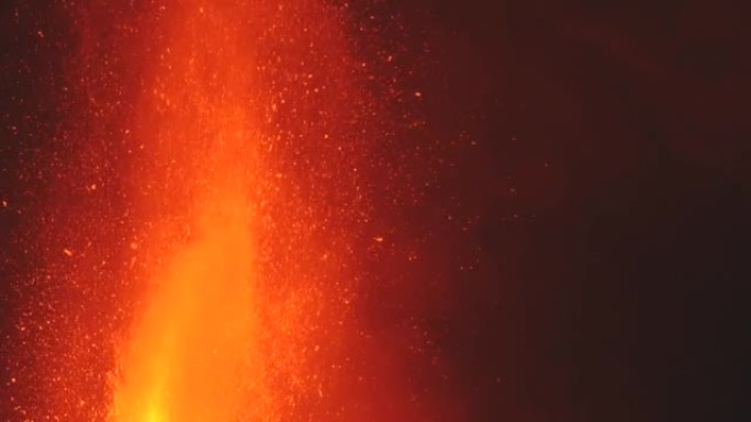 2021年9月19日坎布尔维耶哈火山爆发。埃尔帕索。拉帕尔马。加那利群岛。西班牙
