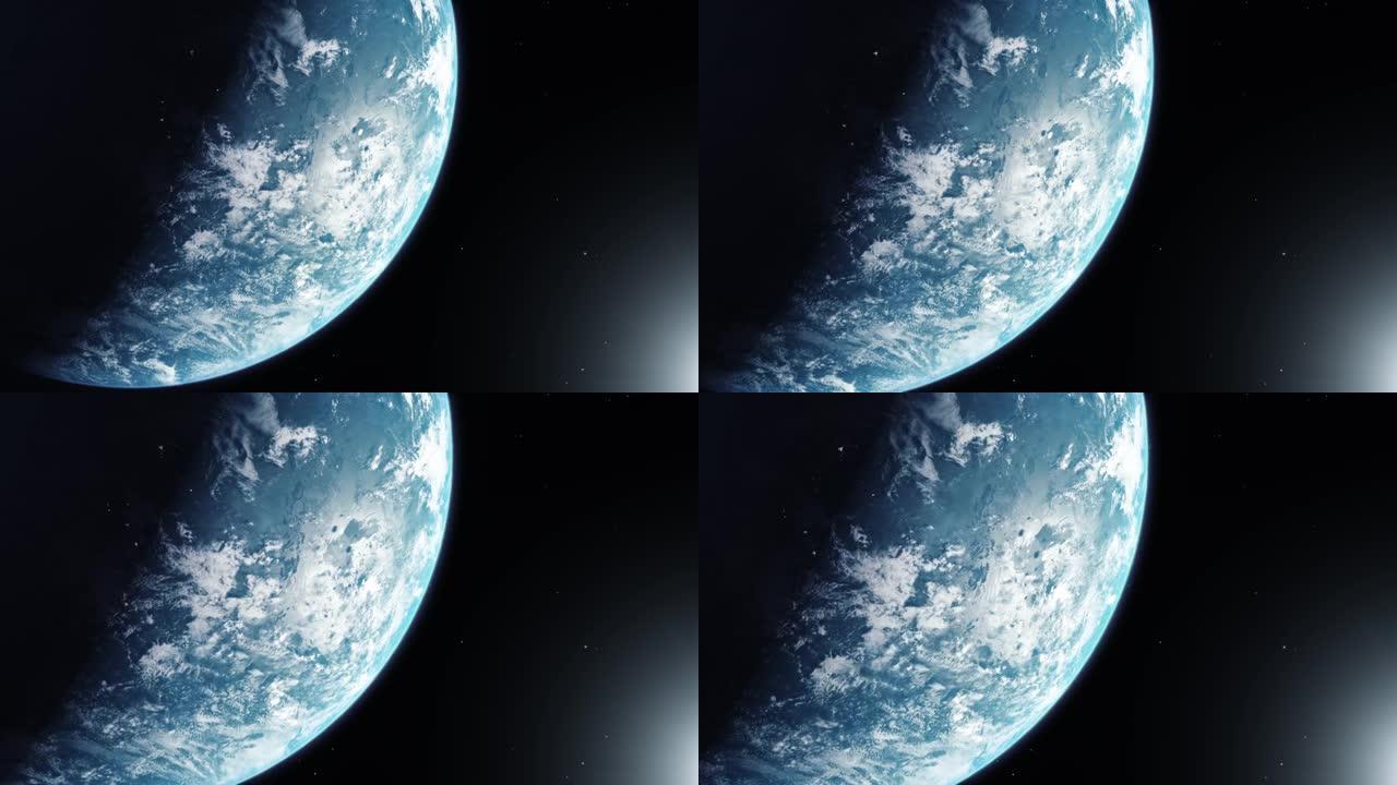 电影行星地球自转动画