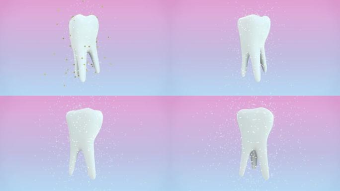 牙科保健概念漱口水