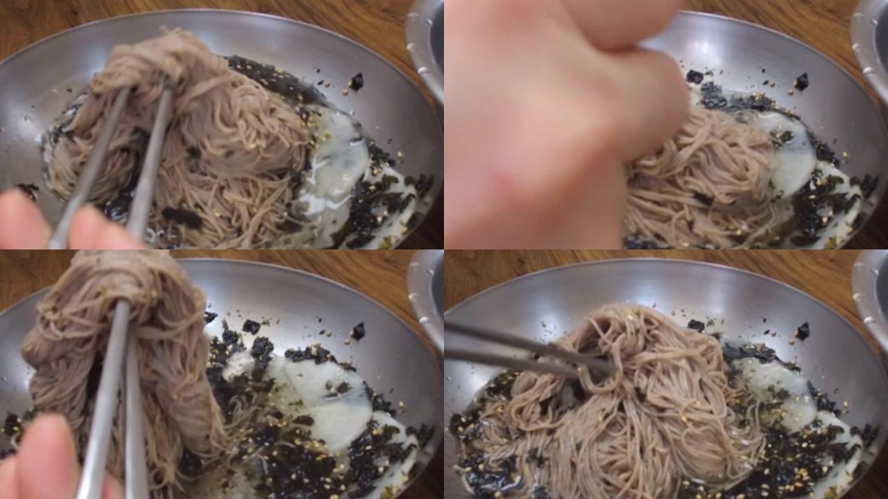 memil makguksu，韩国传统冷面，束草，韩国