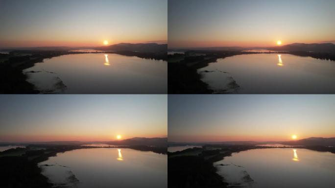 杜鲁门湖的日出