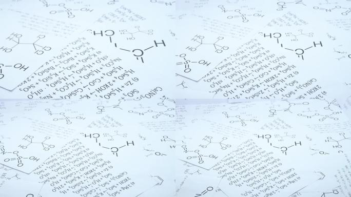 元素化学式的纸质图纸