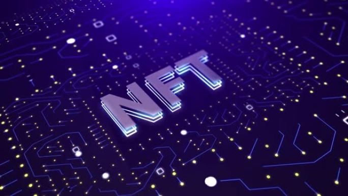 4K NFT背景电路板，连接，数字，计算机网络，连接点，计算机，数据，技术，人工智能