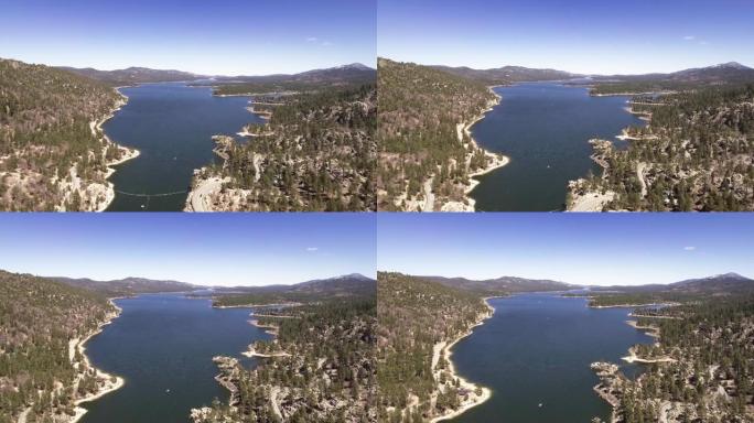 飞越加利福尼亚的大熊湖