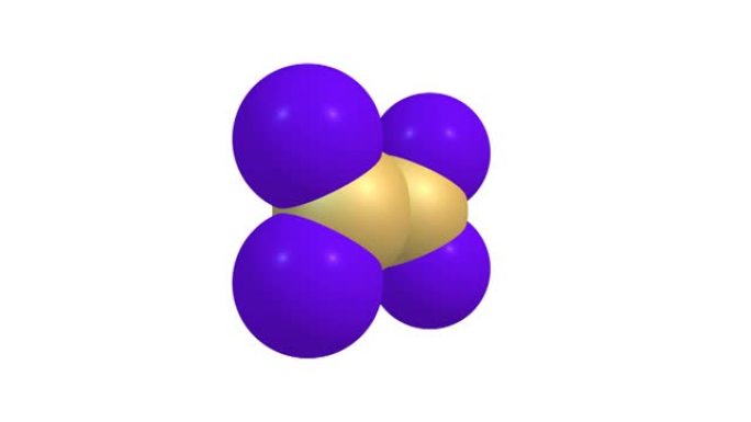 四氟乙烯分子旋转视频全高清