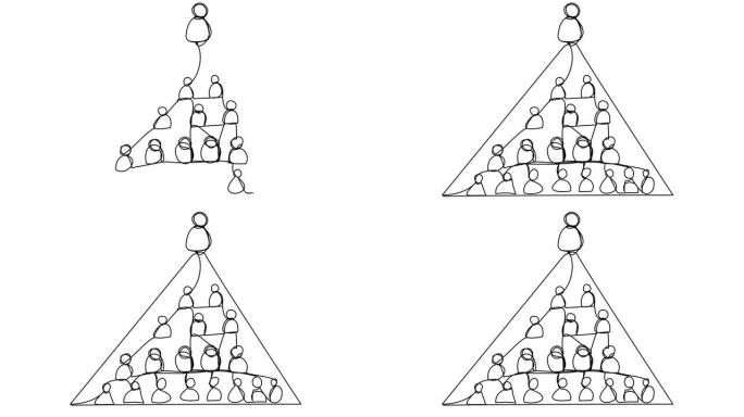 商人金字塔的涂鸦动画