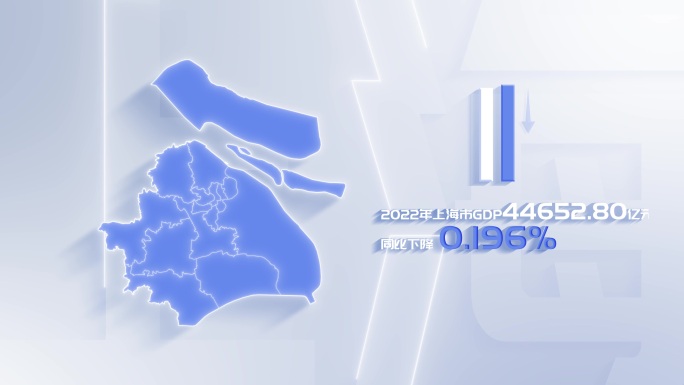 【原创】白色干净平面地图 上海市