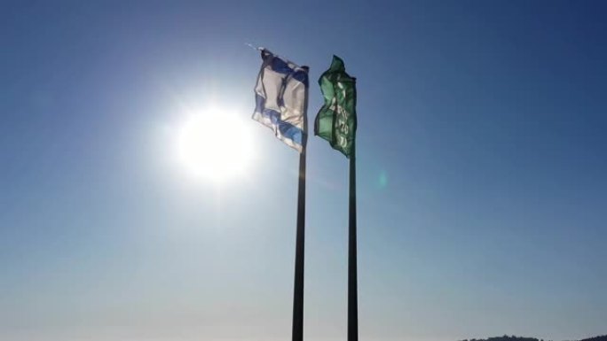 以色列国旗和以色列自然与公园管理局