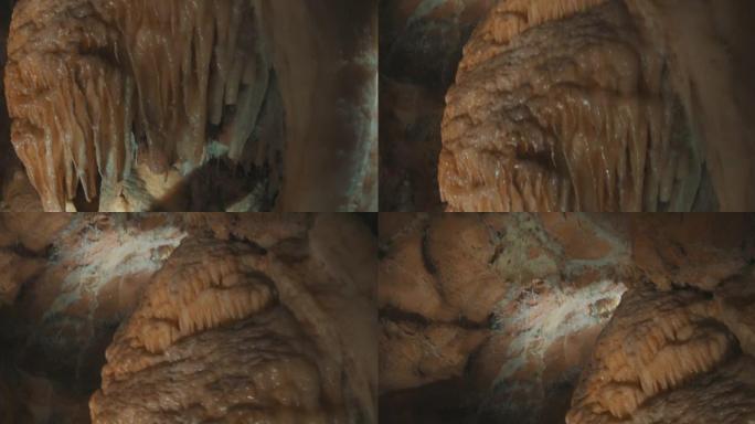洞穴中的钟乳石和石笋