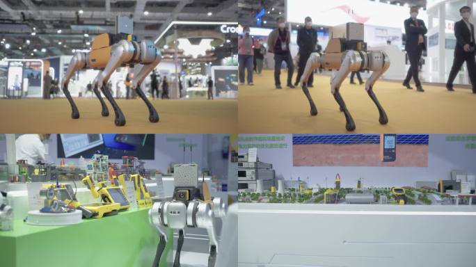 机器人 机器狗展示 走路