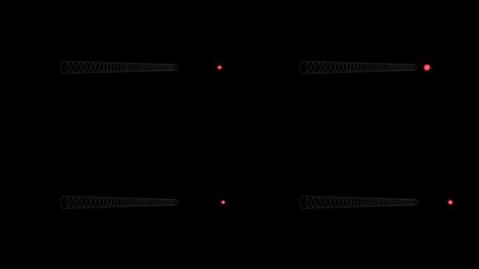 红芯圆球线圈加速发射数字运动图形
