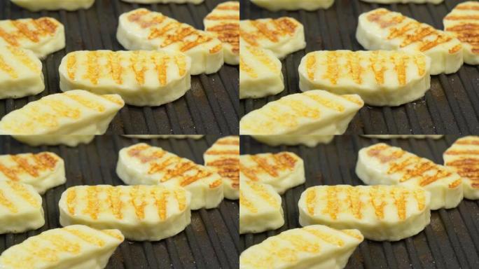 哈洛米奶酪的熔点很高，因此可以油炸或烧烤。
