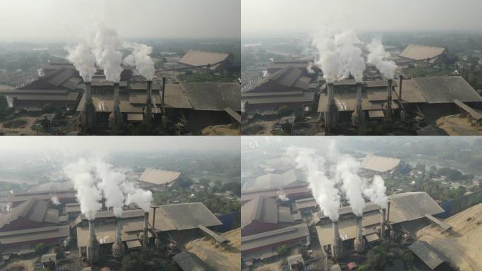 工厂烟囱冒烟环境污染工业废气