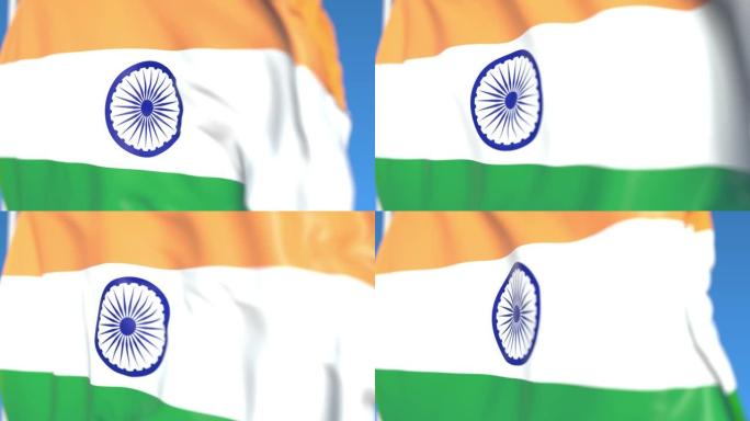 挥舞印度国旗