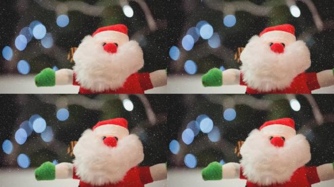 圣诞老人的积雪动画