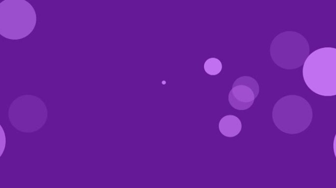动画的紫色点移动的紫色背景