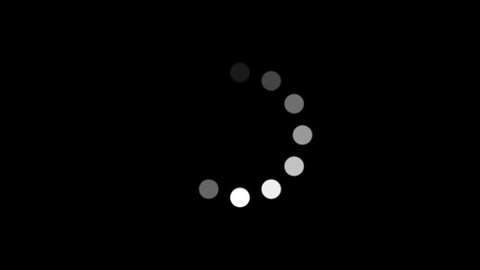 矢量白色圆条网站缓冲加载器或预加载器图标。圆形运动图形动画