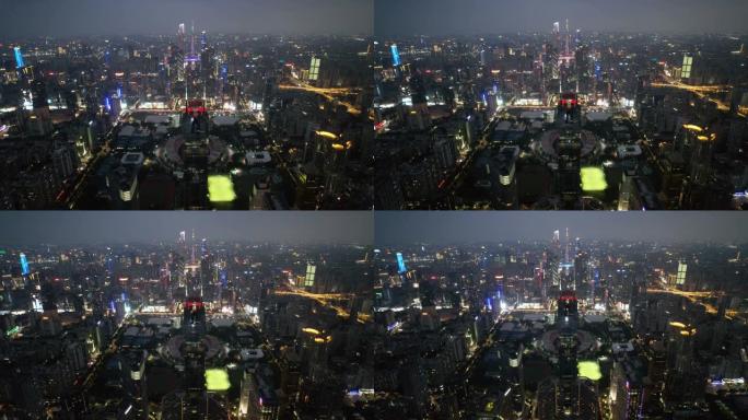 广州轴线夜间缩小视图