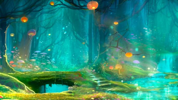 8K梦幻般的童话森林