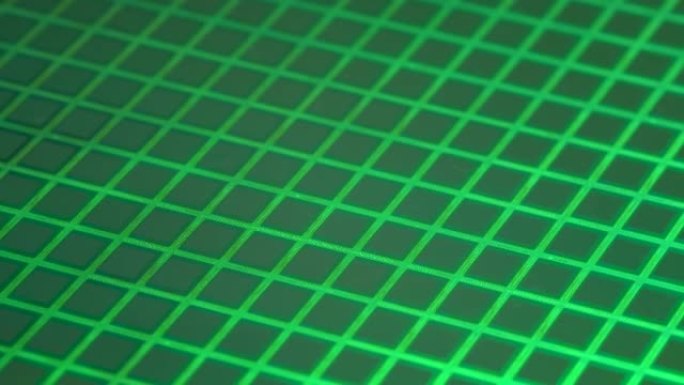绿色硅片与微芯片反射