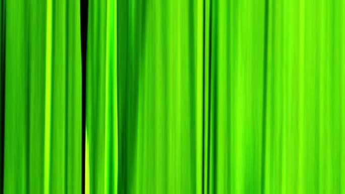 动画绿色移动背景。条纹通用运动形式的抽象装饰柔和色彩，动态动画，色彩缤纷的音乐剪辑，桌面背景