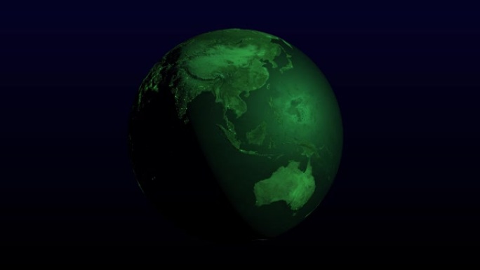 绿色地球空间3DCG数字动画运动图形