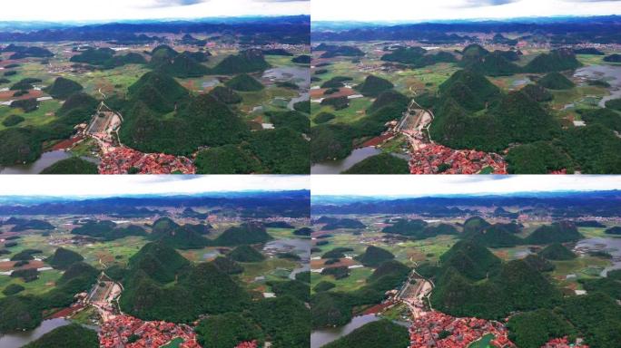 中国云南湖泊高清航拍视频