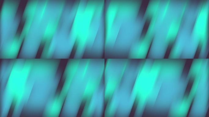 青色和绿色的倾斜渐变背景动画，4k运动图形视频元素