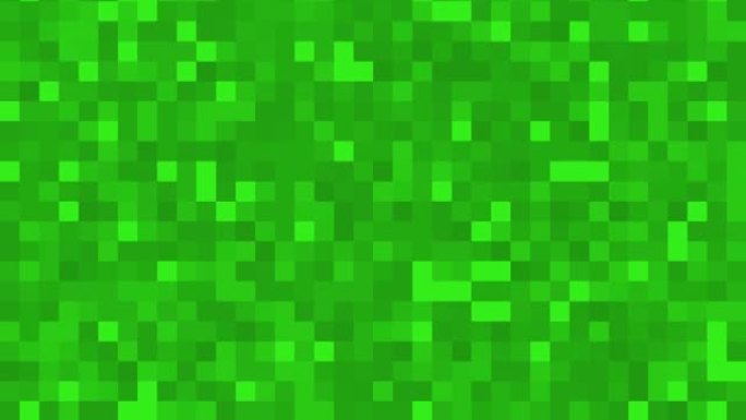 随机绿色方块闪烁图案