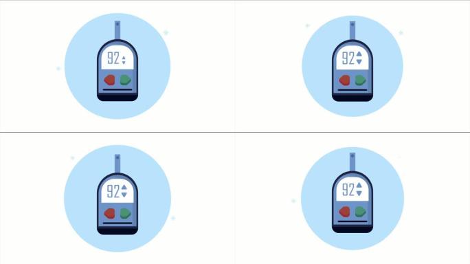 用血糖仪制作糖尿病疾病动画