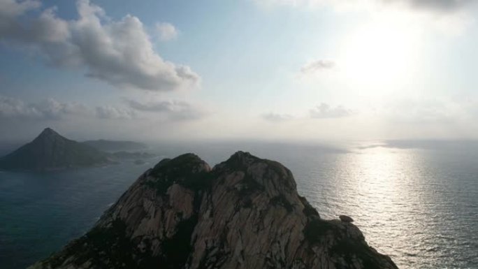 放大中国珠海庙湾岛的视野