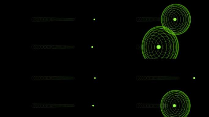 圆球单色线圈加速发射数字运动图形