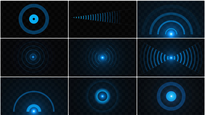 18款信号辐射圆圈扩散效果+工程