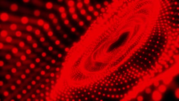 4k红色抽象大数据科学隧道背景
