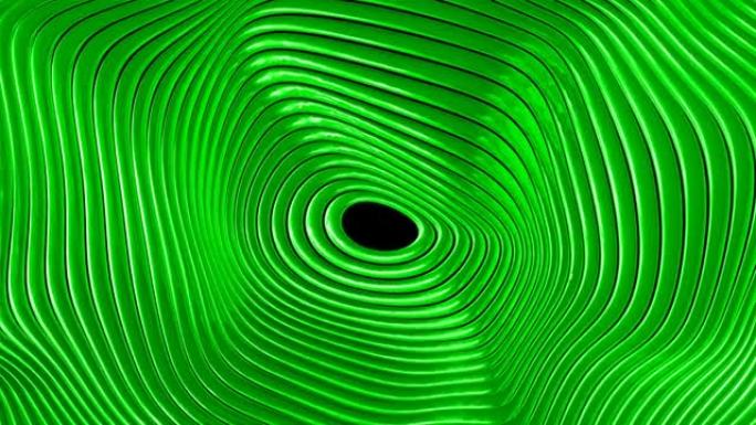绿色放射波3D环形无缝镜头