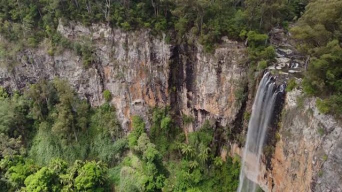 Purlingbrook瀑布，澳大利亚黄金海岸附近的Springbrook NP