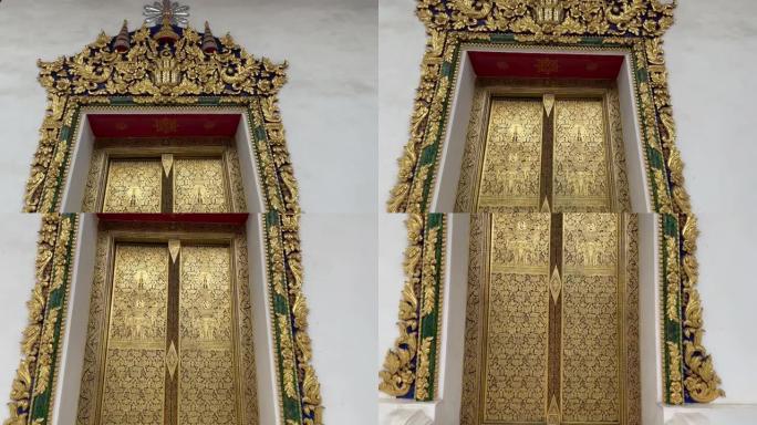 寺庙里的金色泰式门