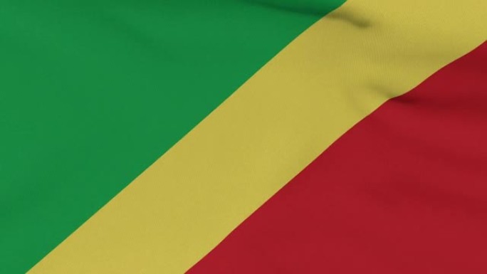 旗帜刚果共和国爱国主义民族自由，无缝循环