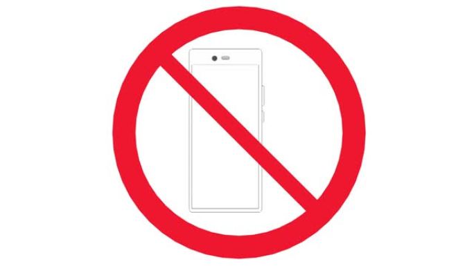 智能手机禁止图标，插图