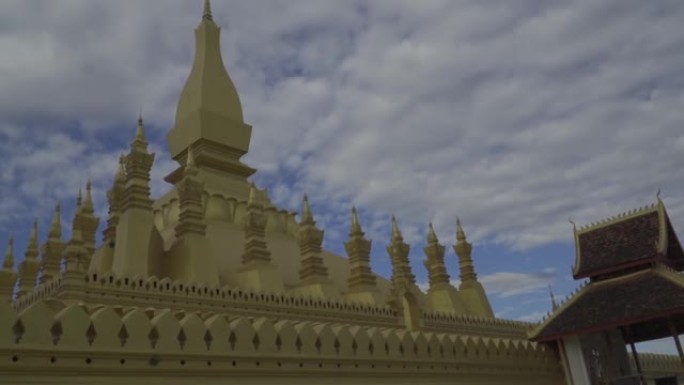 老挝万象的帕琅寺金塔