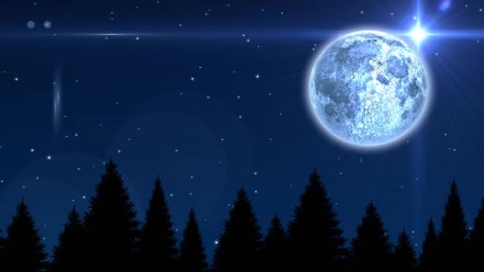 夜空满月动画