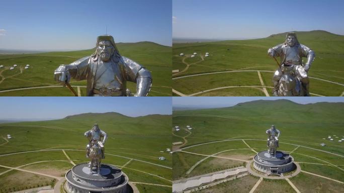 乌兰巴托。2019年7月15日，蒙古。乌兰巴托的成吉思汗纪念碑