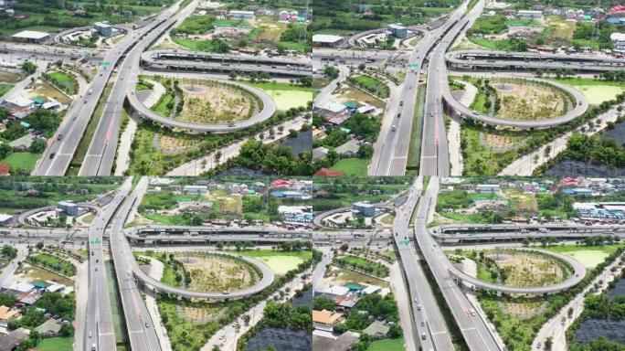 新建公路建设竣工项目鸟瞰图