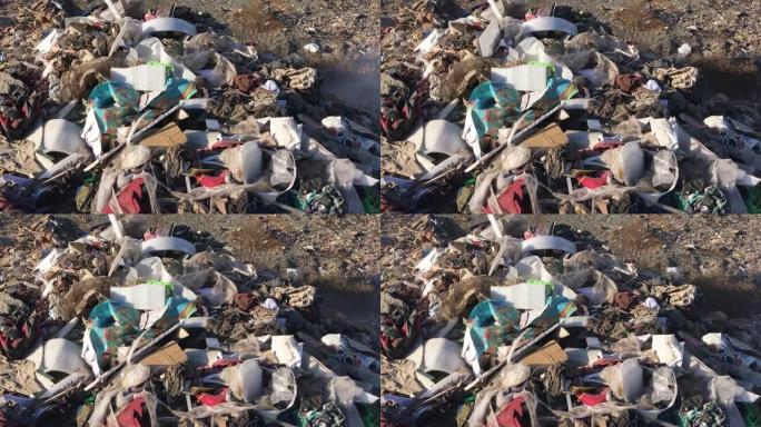垃圾场或垃圾填埋场污染环境中的垃圾堆
