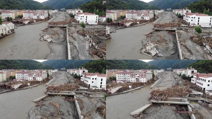 洪水袭击了土耳其的黑海省份。锡诺普·阿扬尼克。