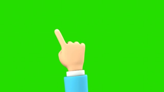 使用触摸屏，智能手机，taplet的手触摸，点击，滑动，拖动和滑动色度键绿色屏幕背景的3d动画。