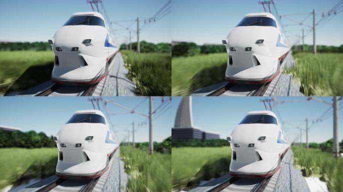 未来通用高速列车铁路三位高铁安全行驶